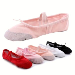 Conquer the barre in comfort & style with these ballet canvas soft flats available for delivery in Kampala and Entebbe affordably from Leotard Ballet Uganda