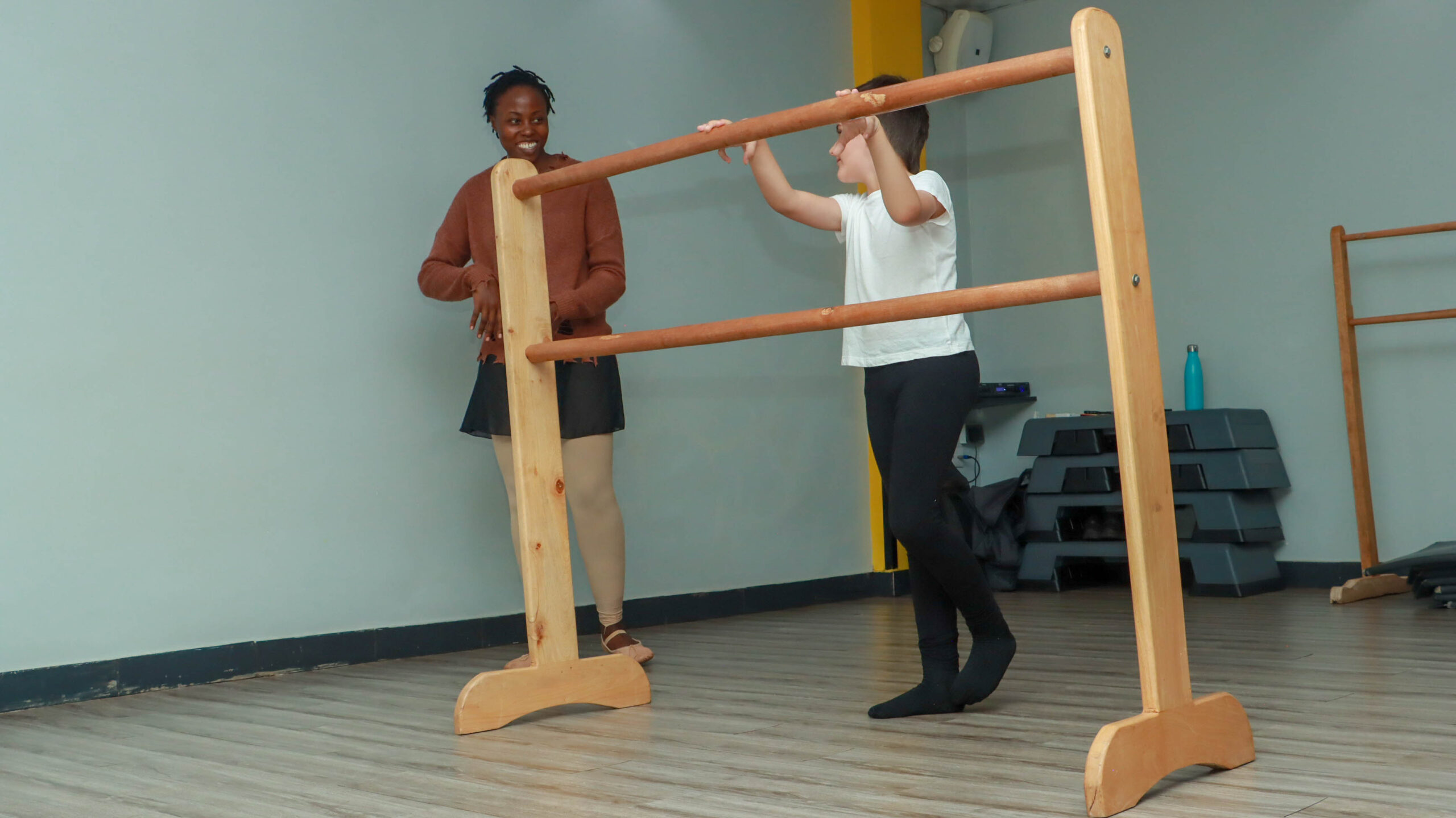 Male ballet dance practicing at Leotard Ballet Uganda, Entebbe