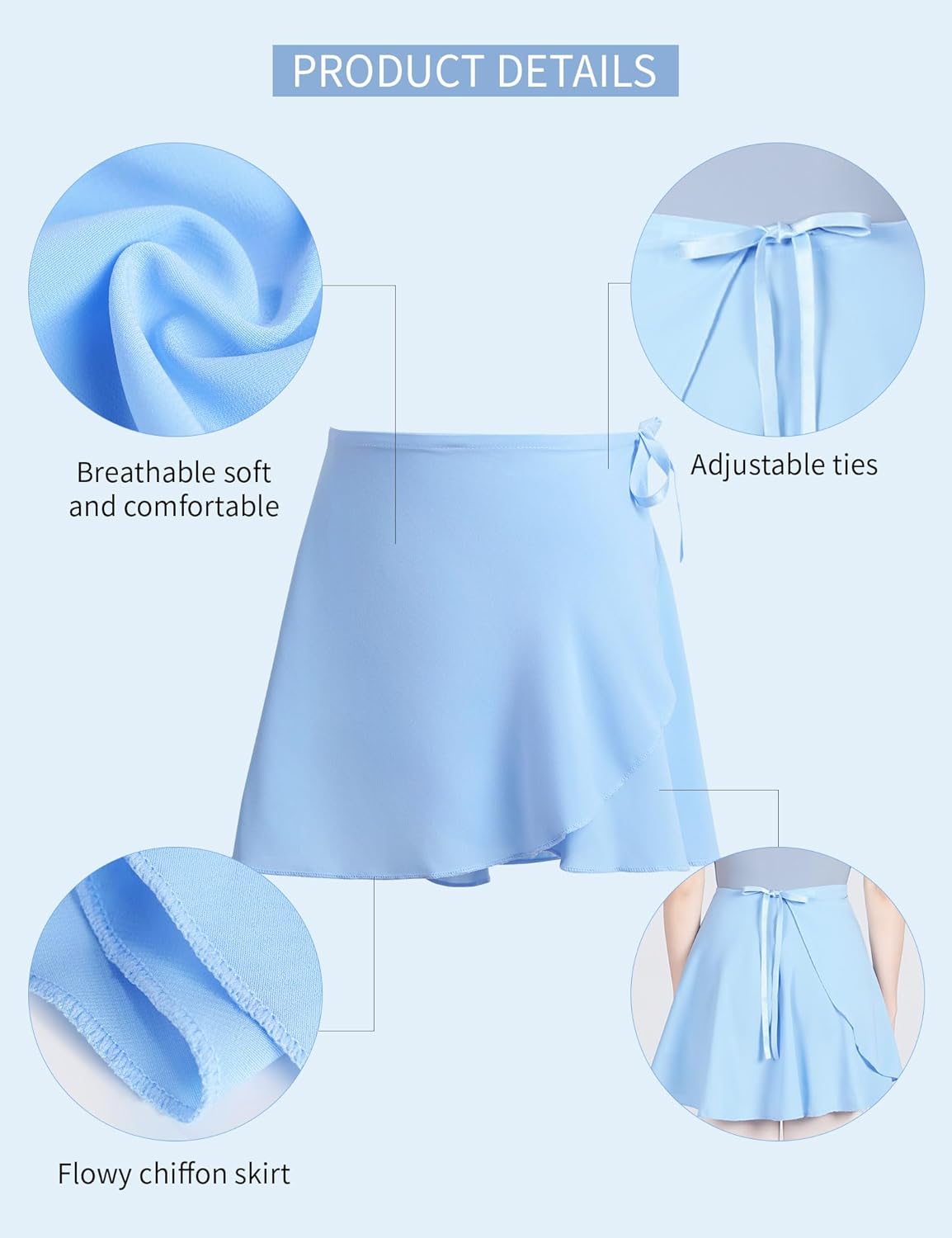 Chiffon Kids’ Wrapper Skirt is a graceful and stylish must-have for ballet class, designed with soft, flowy chiffon for young dancers in Uganda, Kampala