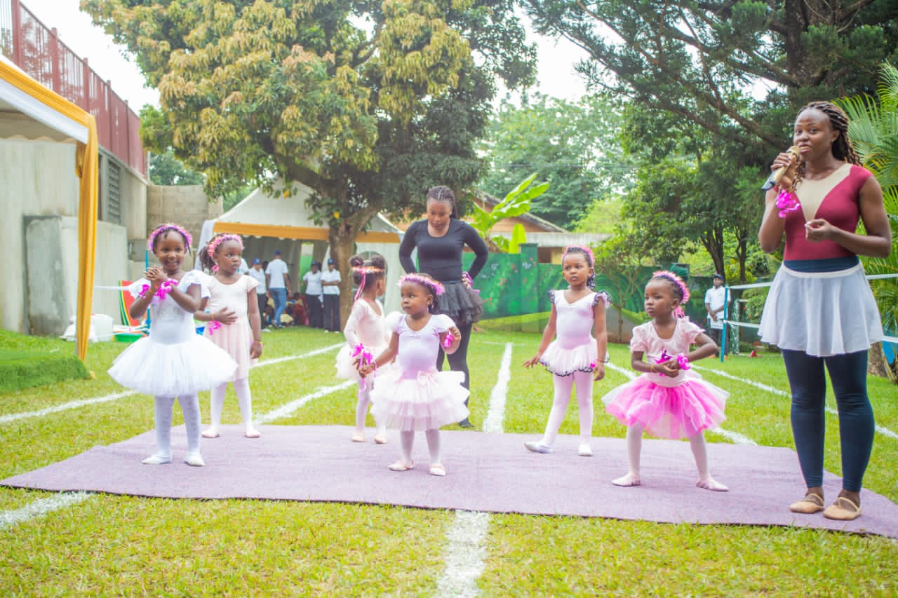 Ballet cultural day in Ugandan school